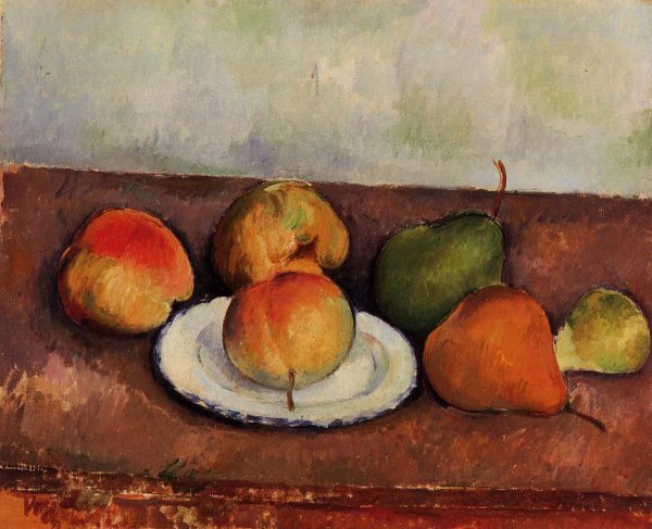 Still Life Plate and Fruit 1883 1887