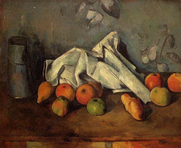 Still Life With Milk Can And Apples