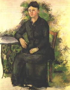 Madame Cezanne in the garden