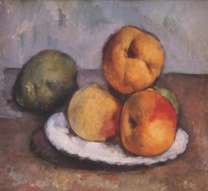 Still Life With Quince Apples And Pears 1885 87