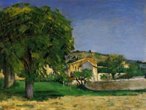 Chestnut Tree And Farm At Jas De Bouffan