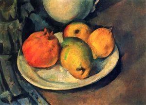 Paul Cezanne - Still life with a magran and pears